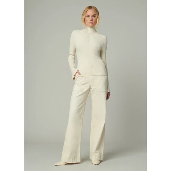 Joe's Jeans The Palmer Turtleneck - Milk NWT SIZE XS M - Picture 6 of 7